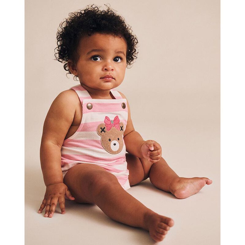 Huxbaby Strawberry Stripe Playsuit image number 3
